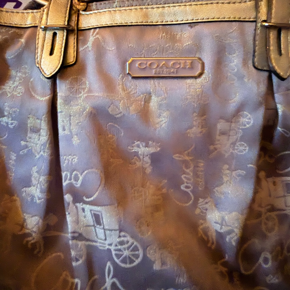 Coach New York Tan Leather Bag